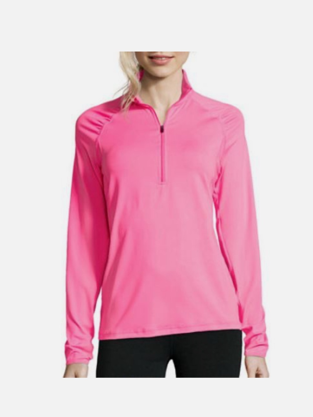Xersion Women's Hot Pink Half-Zip Athletic Pullover